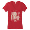 dump trump Women's V-Neck T-Shirt