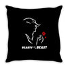beauty and the beast Throw Pillow