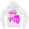 pig lover Zipper Hoodie