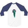headphones girl 3/4 Sleeve Shirt