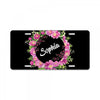 Floral Baby Name License Plate