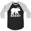 bear deer beer 3/4 Sleeve Shirt