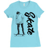 skate Ladies Fitted T-Shirt