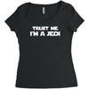 trust me i'm a jedi   funny printed mens Women's Triblend Scoop T-shirt