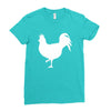 Chicken and Little Chick Ladies Fitted T-Shirt