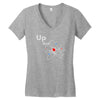 up and atom funny science best product Women's V-Neck T-Shirt