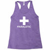 paraletic funny printed green top drinking booze party drunk Racerback Tank