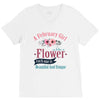 A February Girl Like A Flowers V-Neck Tee
