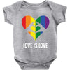 Love is Love Heart Baby Bodysuit