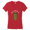 dill with it Women's V-Neck T-Shirt
