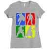 4 Super Hero Ladies Fitted T-Shirt