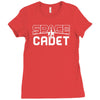 space cadet space ship Ladies Fitted T-Shirt