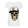 skull Maternity Scoop Neck T-shirt
