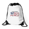 United States Space Force American Flag Drawstring Bags