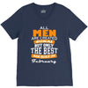 all men are created equal but only the best are born in february V-Neck Tee