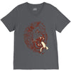 banana eating lion V-Neck Tee