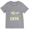 kings are born in 1976 V-Neck Tee