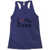 I Love My Papa Racerback Tank