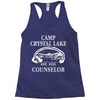 camp crystal lake counselor Racerback Tank