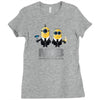 despicable me minions men in black Ladies Fitted T-Shirt