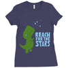 reach for the stars Ladies Fitted T-Shirt