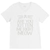are you kitten me right meow V-Neck Tee