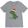 christmas dinosaur V-Neck Tee