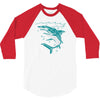polygon shark 3/4 Sleeve Shirt