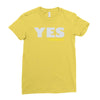 yes i know Ladies Fitted T-Shirt