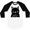 black cat (2) 3/4 Sleeve Shirt