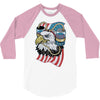 beer eagle graphic 3/4 Sleeve Shirt