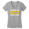 born to dive forced to work Women's V-Neck T-Shirt