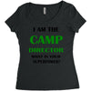 camp director Women's Triblend Scoop T-shirt