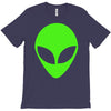 uomo alieno ufo stampa verde fluo divertente mitiche T-Shirt