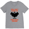 Halloween You Cant Scare Me Im A Preschool Teacher V-Neck Tee