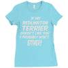 if my bedlington terrier doesn't like you i probably won't either Ladies Fitted T-Shirt