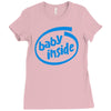 baby inside Ladies Fitted T-Shirt