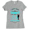 I Dont Need Therapy I Just Need Backpacking Ladies Fitted T-Shirt