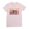 Sunset Ladies Fitted T-Shirt