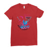 over 9000 80's Ladies Fitted T-Shirt