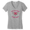 turn that frown upside down Women's V-Neck T-Shirt