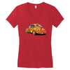 sixties vw beetle, ideal gift or birthday present Women's V-Neck T-Shirt