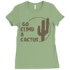 go climb a cactus Ladies Fitted T-Shirt