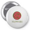flowers Pin-back button