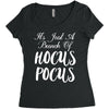 It's Just A Bunch Of Hocus Pocus Women's Triblend Scoop T-shirt