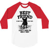 Best Friend Pug 3/4 Sleeve Shirt