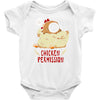 chicken permission Baby Bodysuit