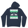 reindeer christmas ugly sweater Unisex Hoodie