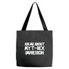 childrens ask me about my t rex flip Tote Bags