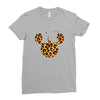 Minnie Mouse Leopard Ladies Fitted T-Shirt